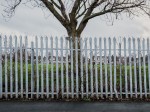 Fence and playing fields